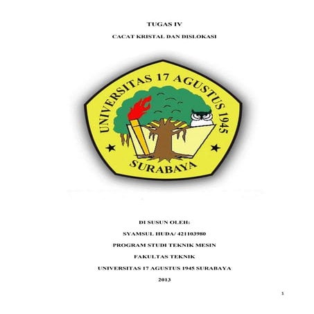 cacat kristal dan dislokasi
