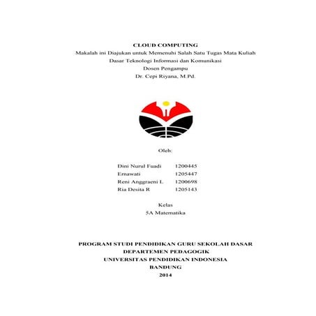 Makalah cloud computing | PDF