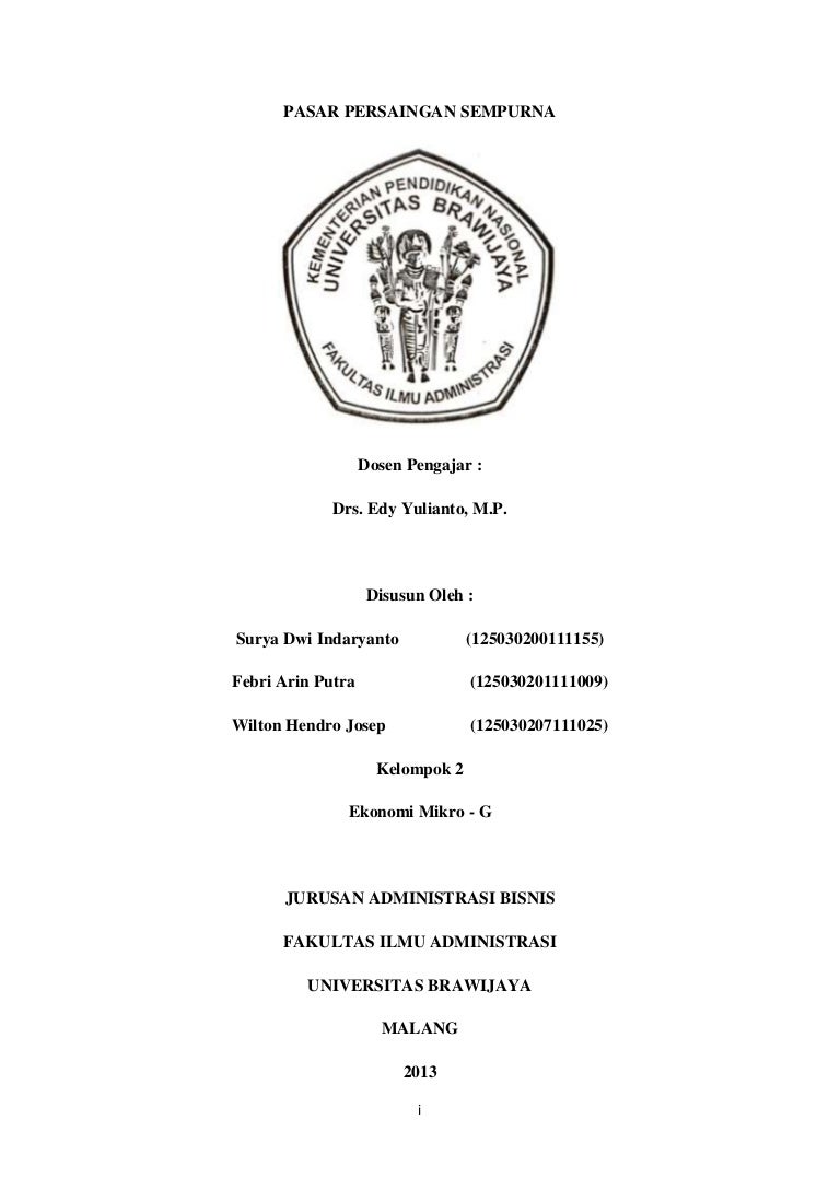 Makalah Ekonomi Mikro Kel 2