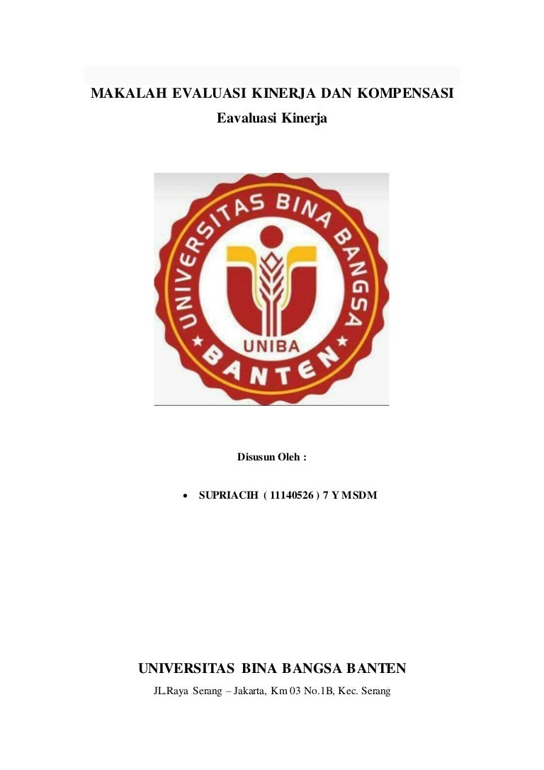 Makalah Evaluasi Kinerja 1