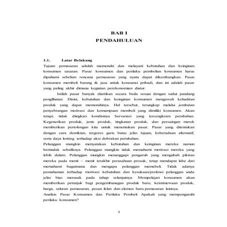 Makalah faktor faktor yang mempengaruhi pasar