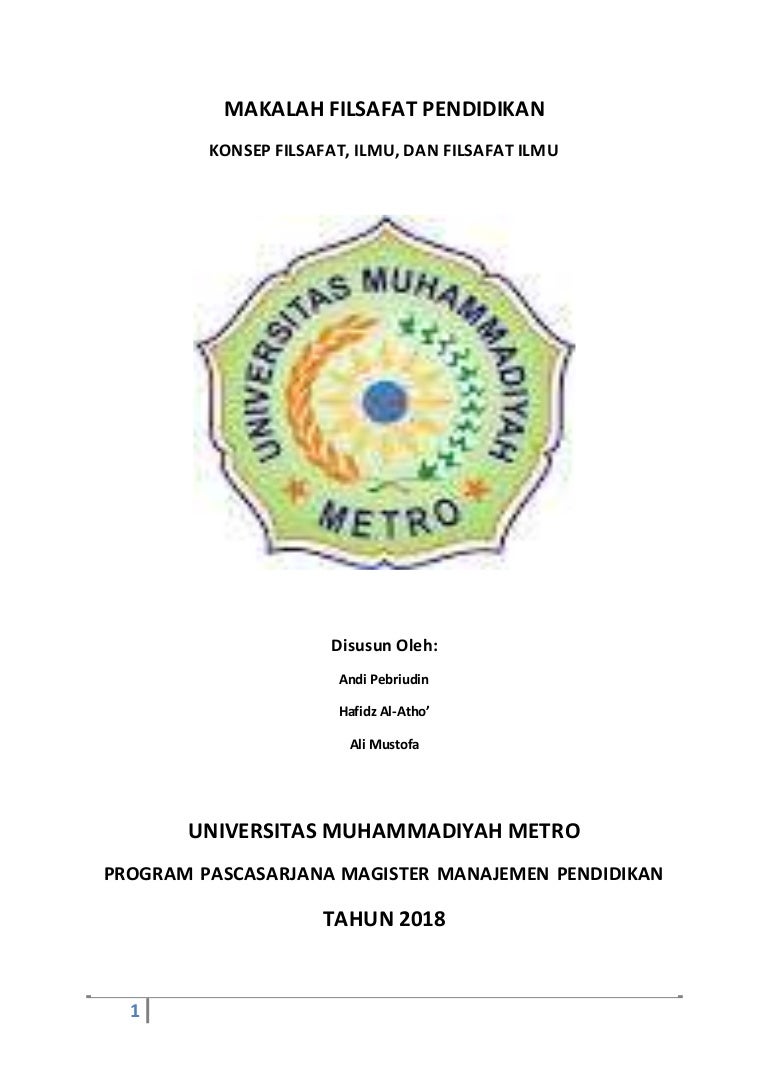 Makalah Filsafat Ilmu