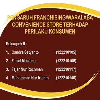 Makalah franchise 