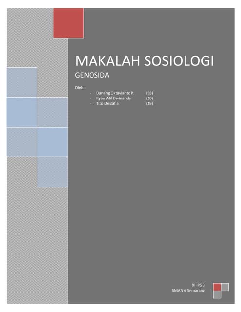 Makalah Genosida 2