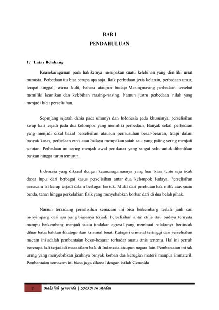 Makalah Genosida 2