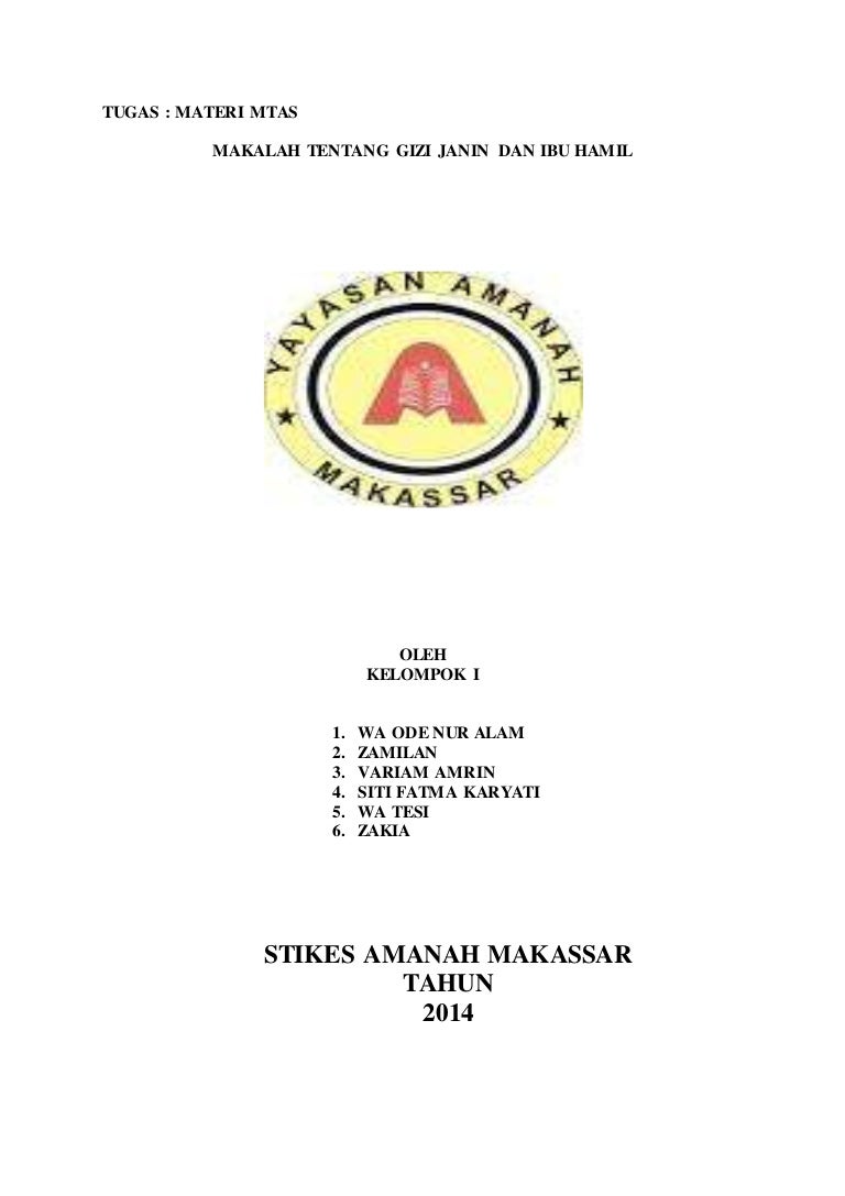 Makalah Gizi Janin Ibu Hamil