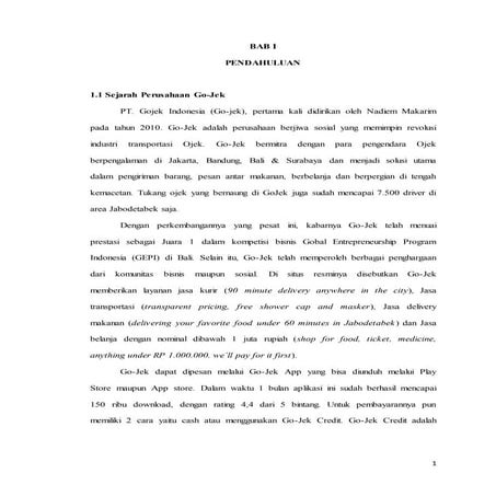 Makalah gojek