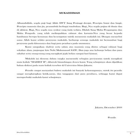 Makalah hadits ii