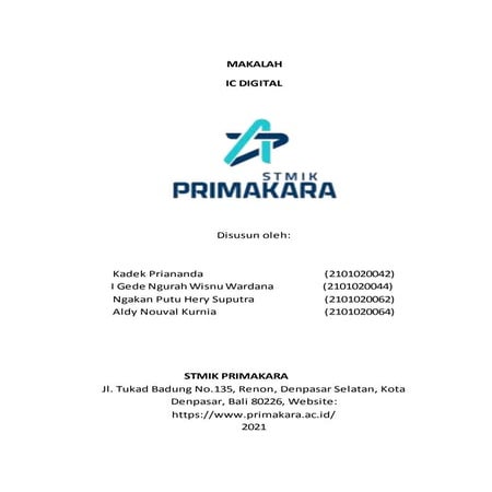 MAKALAH IC DIGITAL