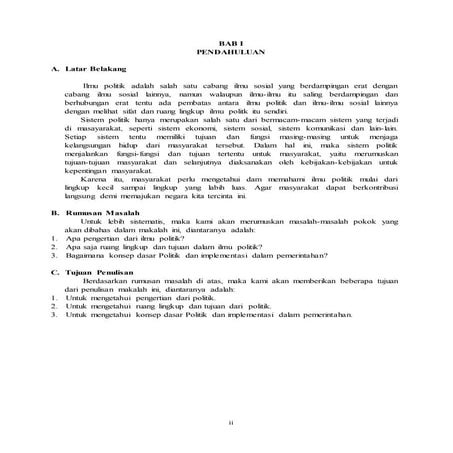 Makalah ilmu politik