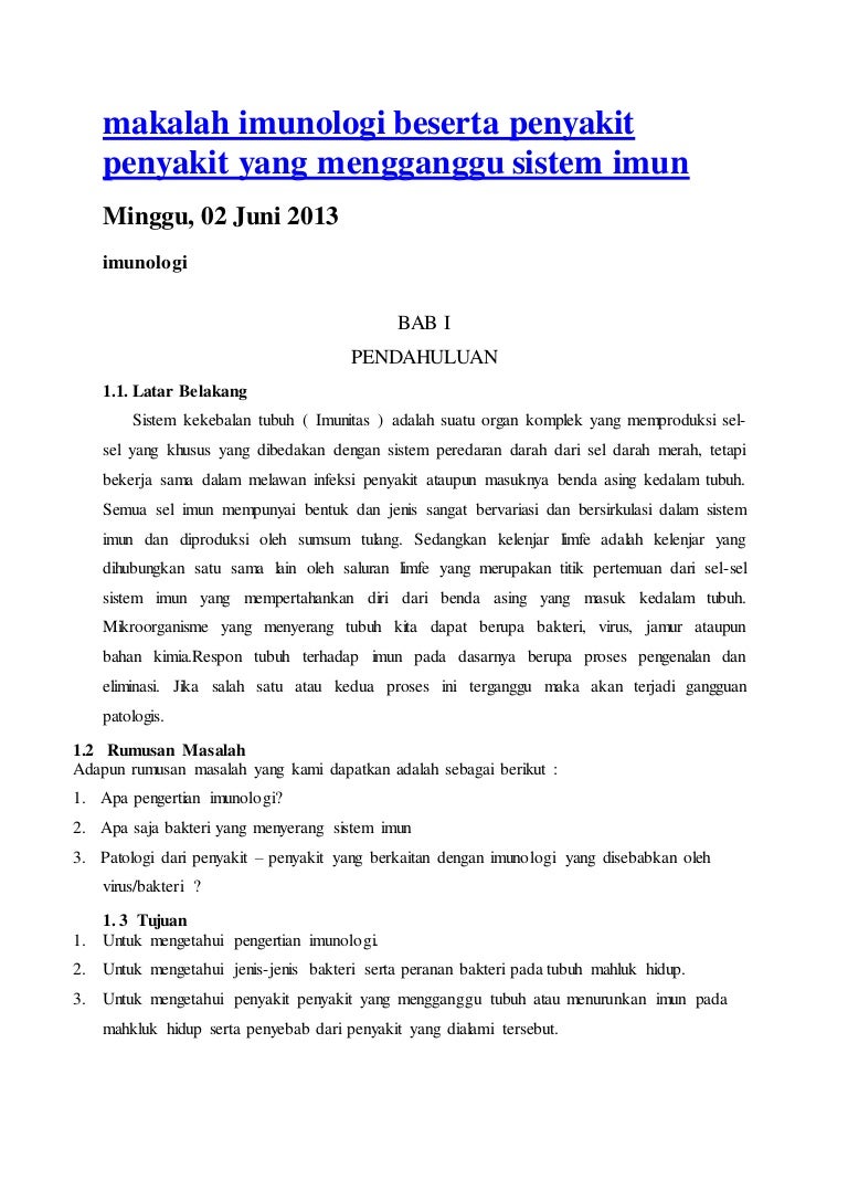 Makalah Imunologi