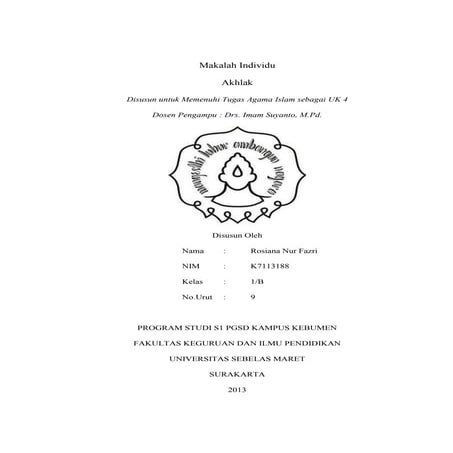Makalah individu agama