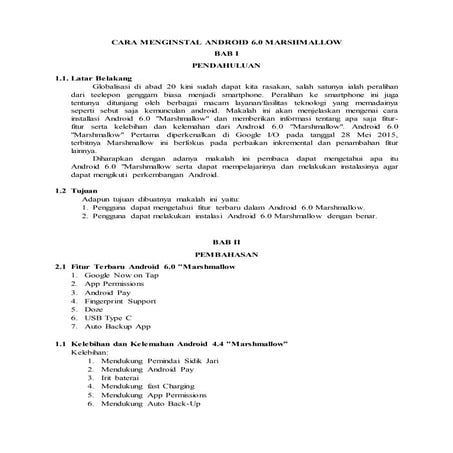 Instalasi Android 6.0 "Marshmallow"