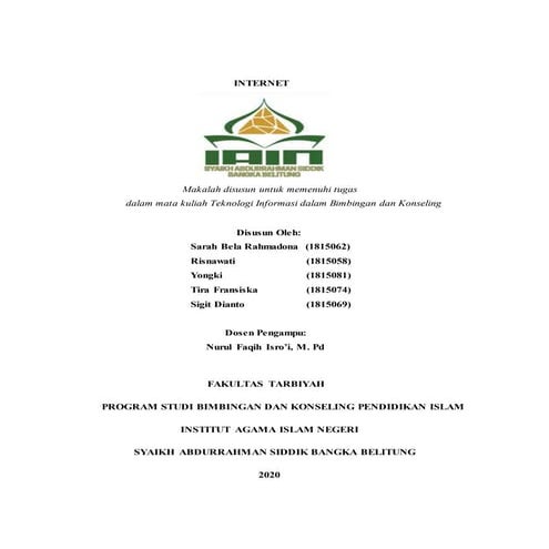 Makalah Internet | DOCX