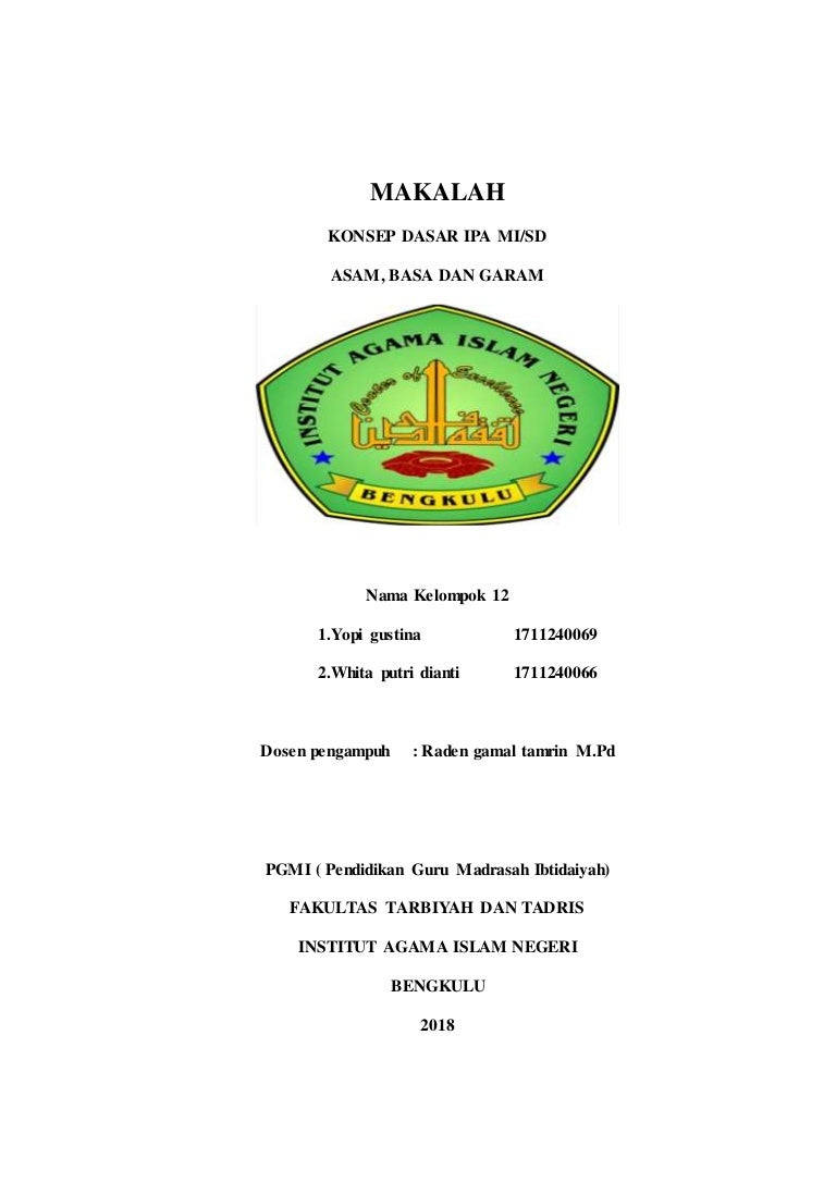 Makalah ipa