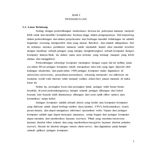 Makalah jaringan dan komputer