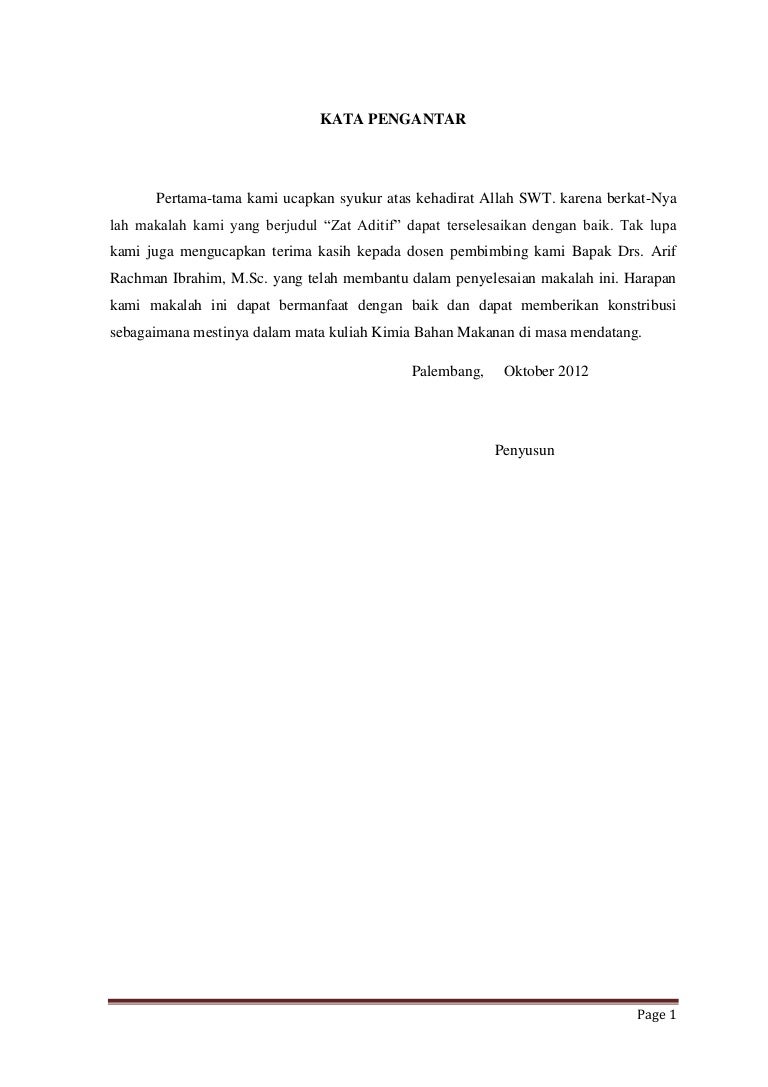 Makalah Zat Aditif