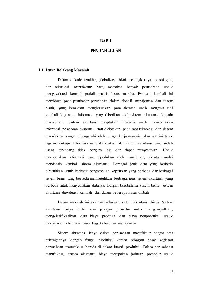 Sistem Akuntansi Biaya