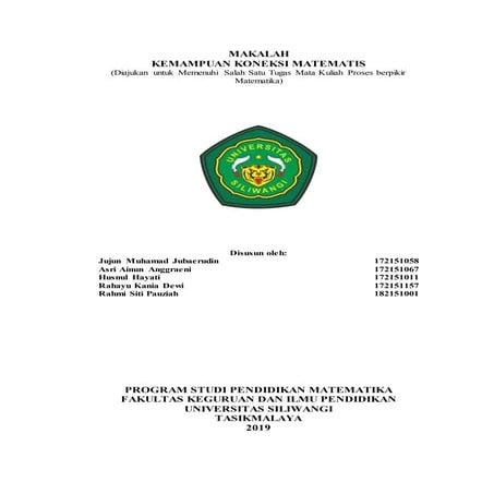 Kemampuan Koneksi Matematis | DOCX