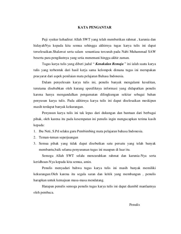 Makalah Kenakalan Remaha