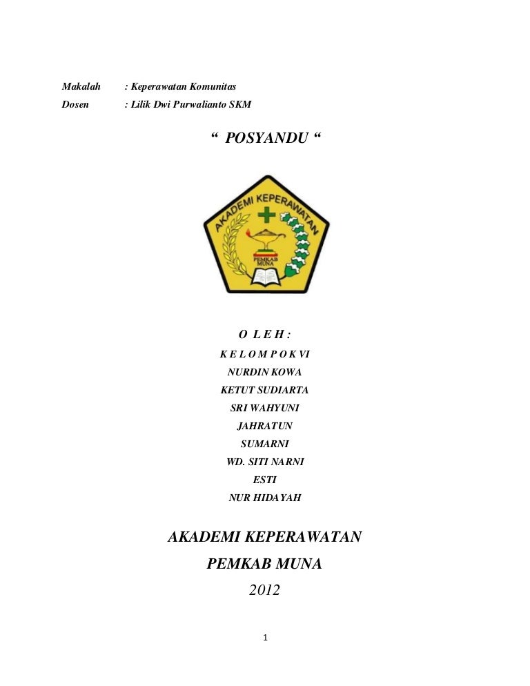 Makalah Kep Komunitas