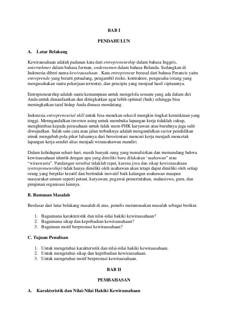 Makalah Kewirausaaan 2