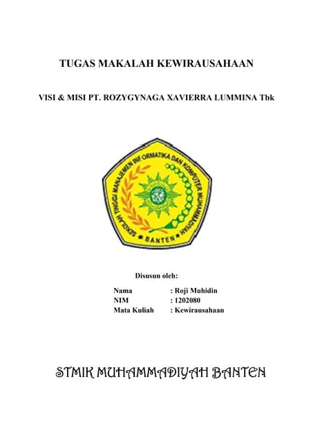 Makalah Kewirausahaan Olah Cokelat Libre