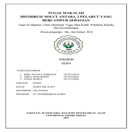 DISTRIBUSI SOLUT ANTARA DUA PELARUT TAK BERCAMPUR