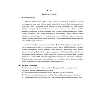 Makalah Pemisahan Campuran