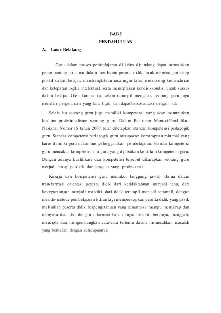 Makalah Kompetensi Keguruan