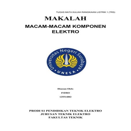 Makalah komponen elektro
