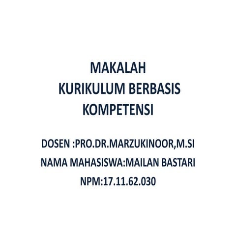 Makalah kurikulum ppt