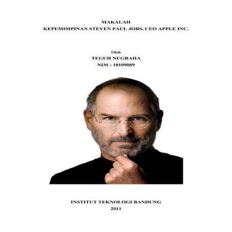 Makalah leadership Steve Jobs oleh teguhn