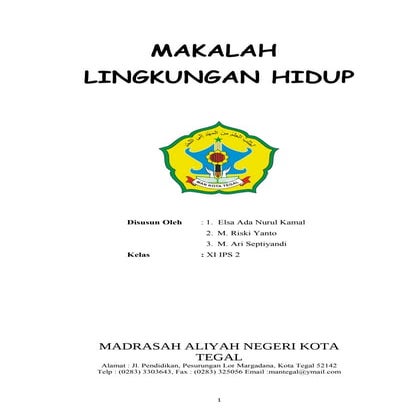 Makalah lingkungan hidup