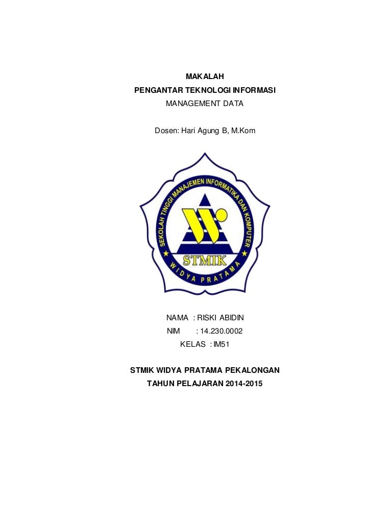 Makalah Management Data