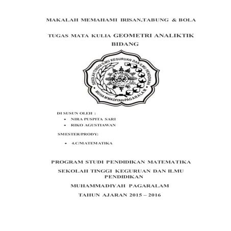 Makalah memahami irisan