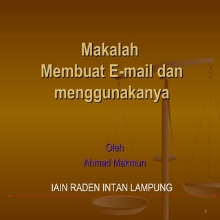 Makalah membuat e mail