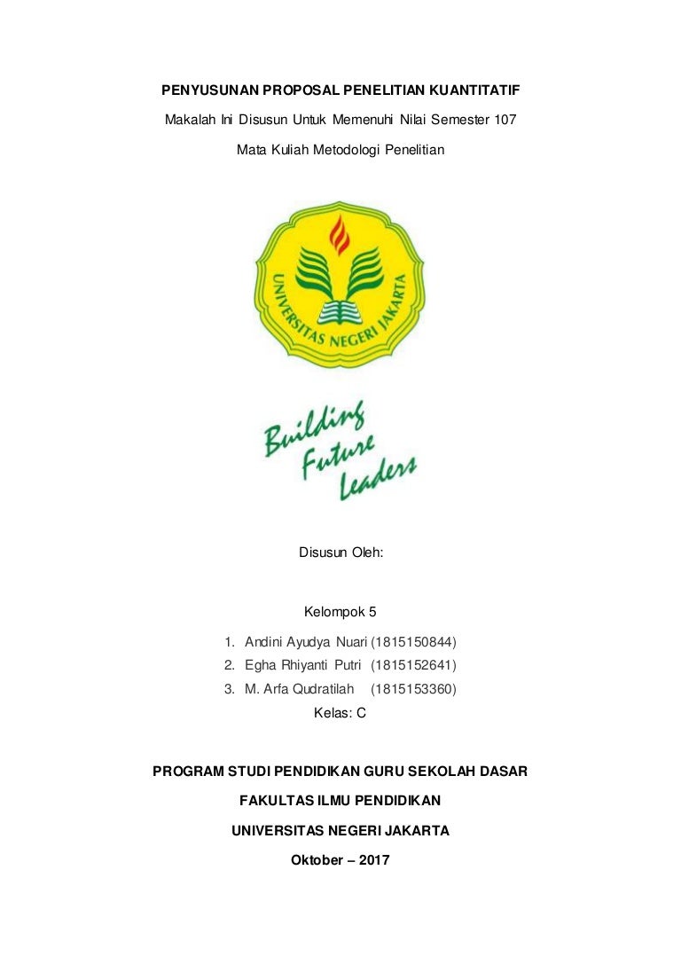 Contoh Proposal Metodologi Penelitian Kuantitatif Pdf