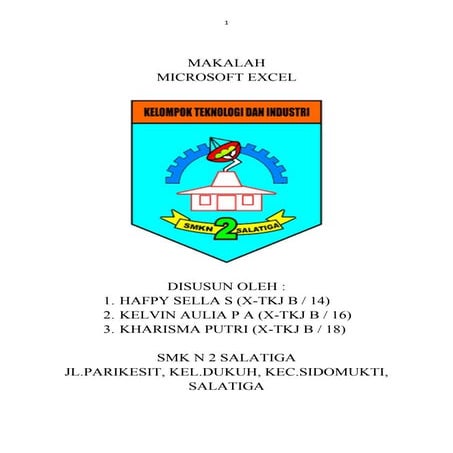Makalah microsoft excel