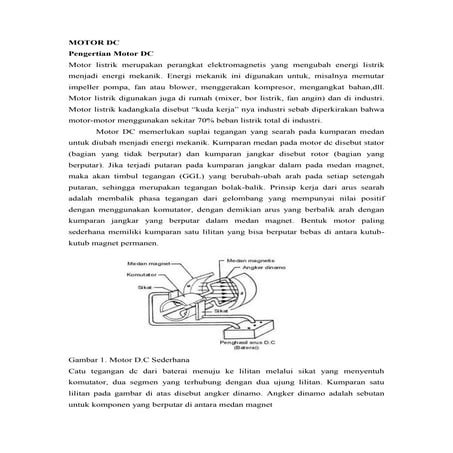 Makalah Motor DC