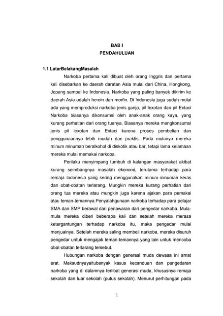 Makalah Narkoba