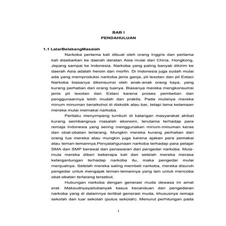 Makalah narkoba