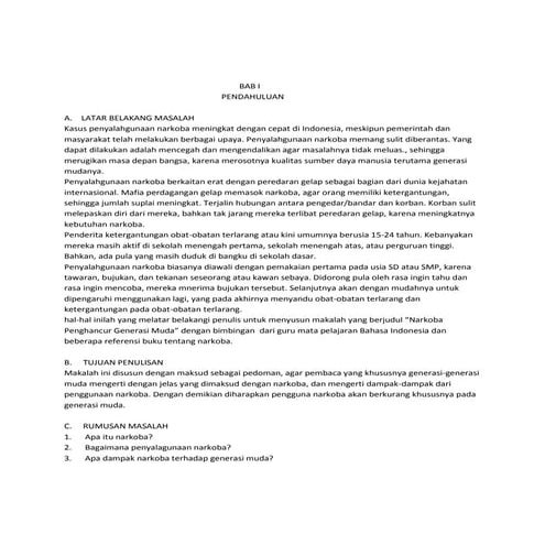 Makalah narkoba