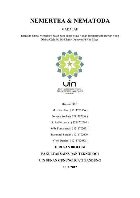 Makalah nematoda 