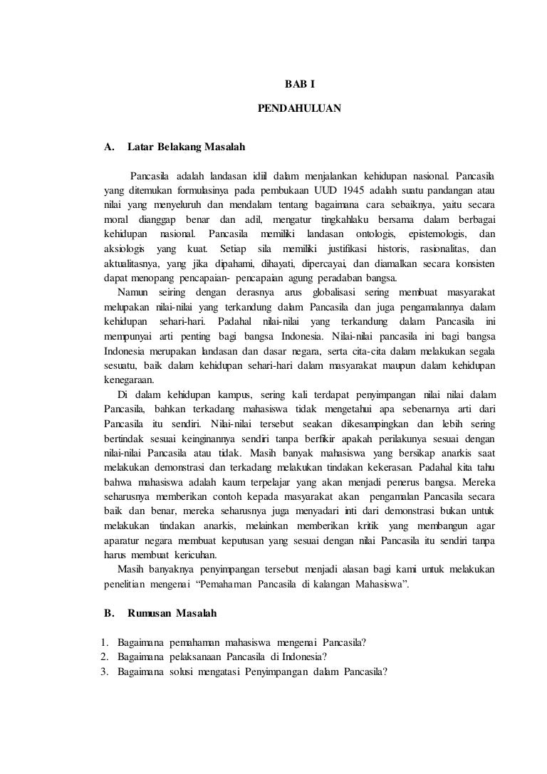 Makalah Pancasila