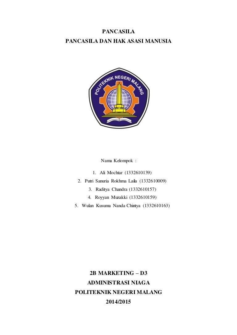 Makalah Pancasila Dan Ham Makalah Pancasila Dan Ham