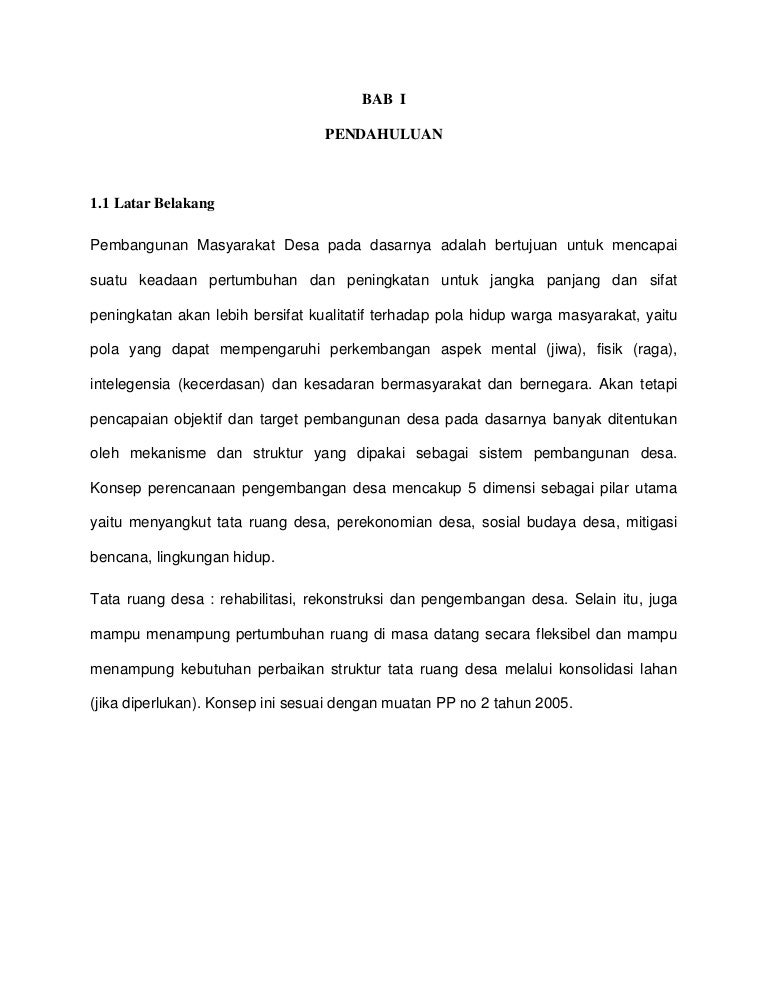 Makalah Pembangunan Desa