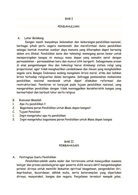 Makalah permasalahan pendidikan di indonesia dan solusinya