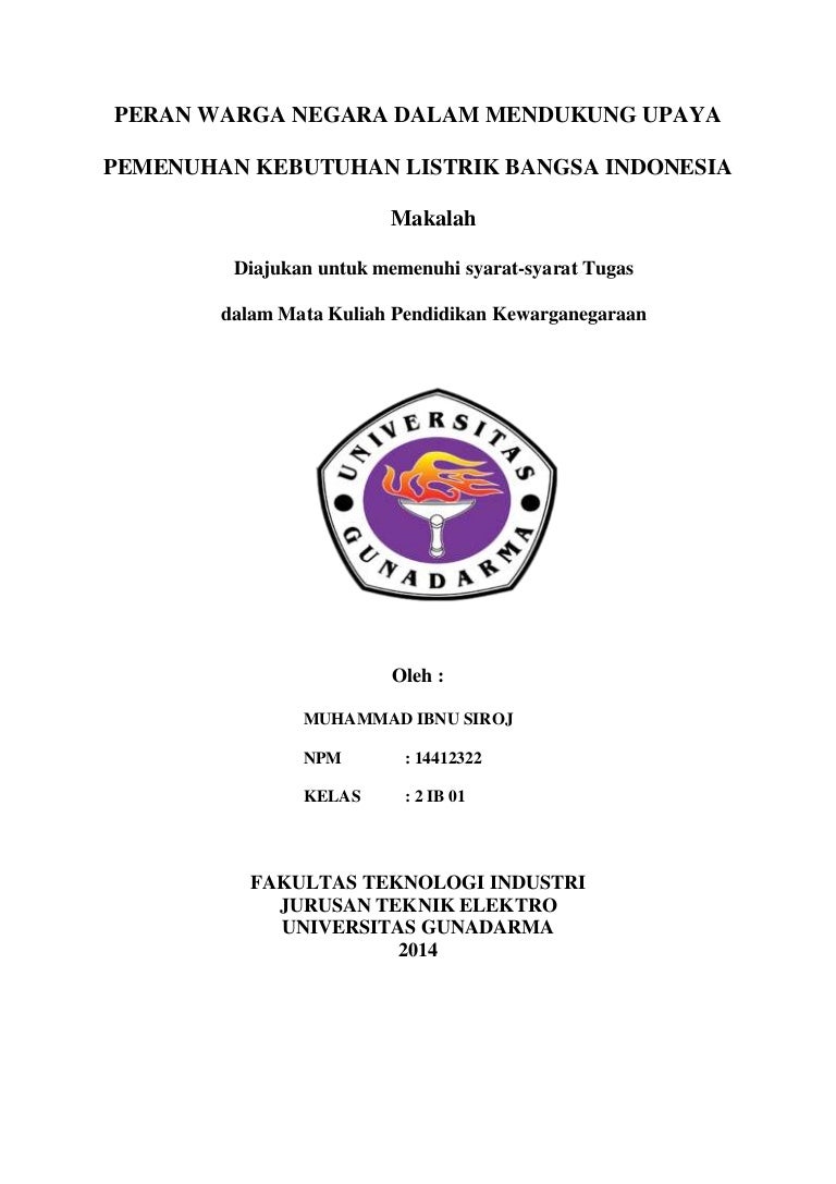 Makalah Pendidikan Kewarganegaraan Makalah Pendidikan Kewarganegaraan