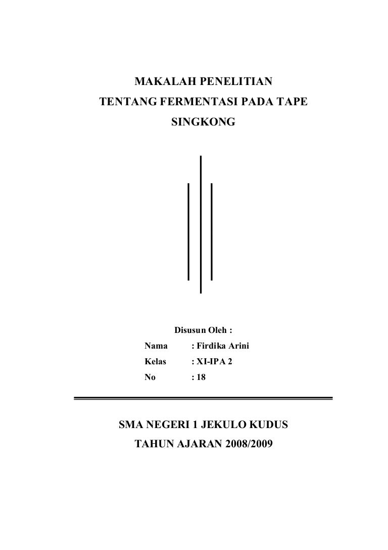 Contoh laporan pembuatan tape